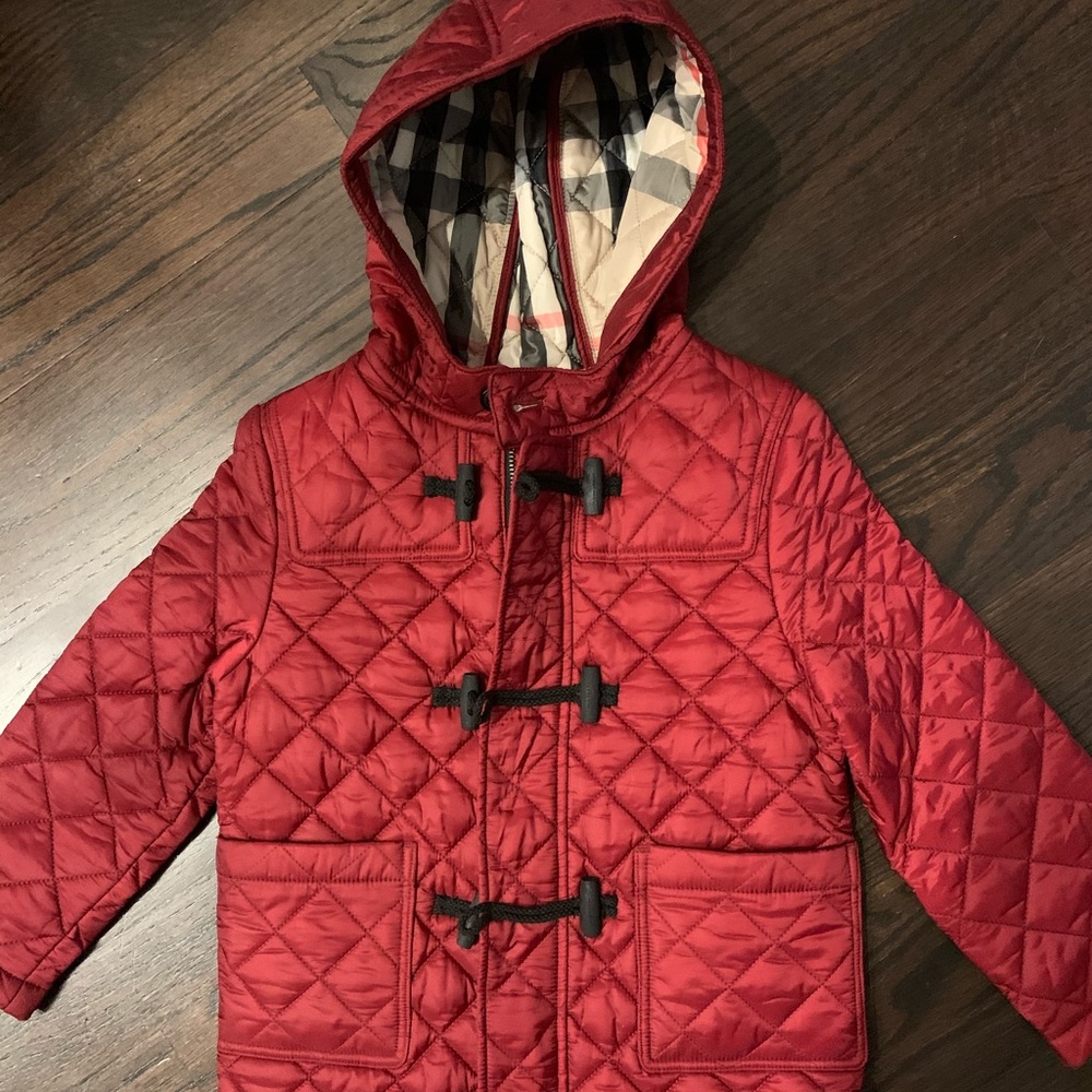 Burberry hooded quilted Spring jacket